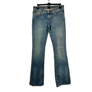 Vtg Abercrombie & Fitch Madison Low Rise Bootcut Jeans Size 2L Y2K McBling 2000s